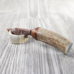Elk Antler Handle Stone Blade Ornamental Knife #2557    Mountain Man Knife