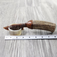 Elk Antler Handle Stone Blade Ornamental Knife #2557    Mountain Man Knife
