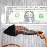 Goat Horn Handle  Obsidian Blade Knife Necklace  #16365  Mountain Man Necklace
