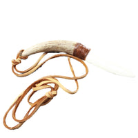 Antler Handle  Bone Blade Knife Necklace  #5557  Mountain Man Necklace