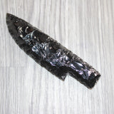 1 Obsidian Ornamental Knife Blade  #265    Mountain Man Knife
