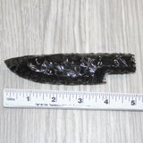 1 Obsidian Ornamental Knife Blade  #265    Mountain Man Knife