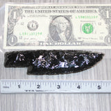 1 Obsidian Ornamental Knife Blade  #265    Mountain Man Knife