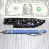 1 Obsidian Ornamental Knife Blade  #265    Mountain Man Knife