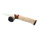 Hair-on Deer Bone Handle Bone Blade Ornamental Knife #4657    Mountain Man Knife