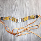 1 Bone Hairpipe Bead Choker  #1765        Mountain Man Jewelry