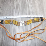 1 Bone Hairpipe Bead Choker  #1765        Mountain Man Jewelry
