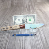 Cholla Cactus Wood Handle Opalite Blade Ornamental Knife #21265     Mountain Man Knife