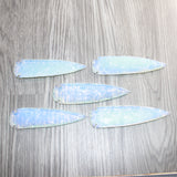 5 Opalite Ornamental Spearheads  #466      Arrowhead