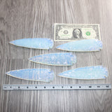 5 Opalite Ornamental Spearheads  #466      Arrowhead