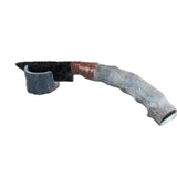 Springbok Horn Handle Obsidian Blade Ornamental Knife #01666  Mountain Man Knife
