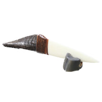 Goat Horn Handle Bone Blade Ornamental Knife #2448 Mountain Man Knife