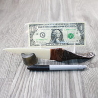 Goat Horn Handle Bone Blade Ornamental Knife #2448 Mountain Man Knife