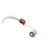 Axis Deer Antler Handle Bone Blade Ornamental Knife # 32866   Mountain Man Knife