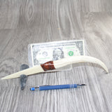Axis Deer Antler Handle Bone Blade Ornamental Knife # 32866   Mountain Man Knife