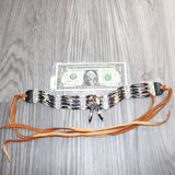 1 Bone Hairpipe Bead Choker  #1766        Mountain Man Jewelry