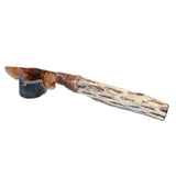 Cholla Cactus Wood Handle Glass Blade Ornamental Knife #33466    Mountain Man Knife