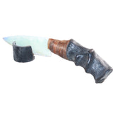 Impala Horn Handle Opalite Blade Ornamental Knife #05466     Mountain Man Knife