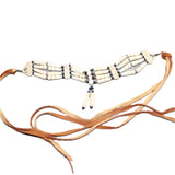1 Bone Hairpipe Bead Choker  #1766        Mountain Man Jewelry