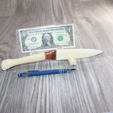 Deer Bone Handle Bone Blade Ornamental Knife #31866    Mountain Man Knife