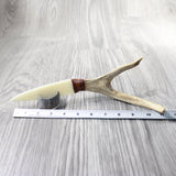 Deer Antler Handle Bone Blade Ornamental Knife #2057    Mountain Man Knife