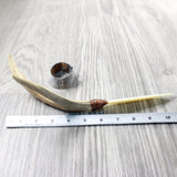 Deer Antler Handle Bone Blade Ornamental Knife #2057    Mountain Man Knife