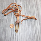 Rattlesnake Rattle  Necklace  #17266    Mountain Man Necklace