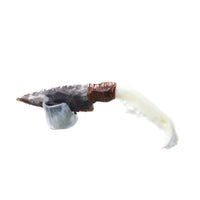 Fox Jaw Handle Stone Blade Ornamental Knife #8158    Mountain Man Knife