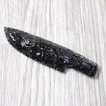 1 Obsidian Ornamental Knife Blade  #1258    Mountain Man Knife