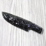 1 Obsidian Ornamental Knife Blade  #1258    Mountain Man Knife