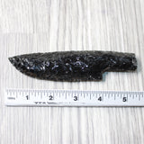 1 Obsidian Ornamental Knife Blade  #1258    Mountain Man Knife