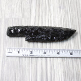 1 Obsidian Ornamental Knife Blade  #1258    Mountain Man Knife