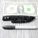 1 Obsidian Ornamental Knife Blade  #1258    Mountain Man Knife