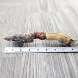 Coyote Foot Handle Stone Blade Ornamental Knife #9258    Mountain Man Knife
