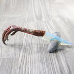 Turkey Foot Handle Opalite Blade Ornamental Knife #9358     Mountain Man Knife