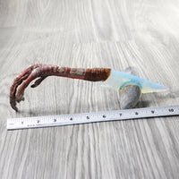 Turkey Foot Handle Opalite Blade Ornamental Knife #9358     Mountain Man Knife