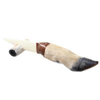 Deer Foot Handle Bone Blade Ornamental Knife #1458    Mountain Man Knife