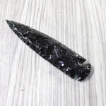 1 Obsidian Ornamental Spearhead  #2458     Arrowhead