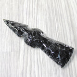 1 Obsidian Ornamental Tomahawk Head  #0458    Axe Hatchet Ax