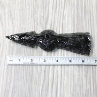 1 Obsidian Ornamental Tomahawk Head  #0458    Axe Hatchet Ax