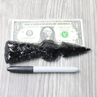 1 Obsidian Ornamental Tomahawk Head  #0458    Axe Hatchet Ax