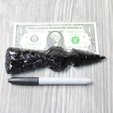 1 Obsidian Ornamental Tomahawk Head  #0458    Axe Hatchet Ax