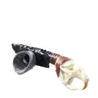 Muskrat Skull Handle Obsidian Blade Ornamental Knife #0558  Mountain Man Knife