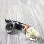 Muskrat Skull Handle Obsidian Blade Ornamental Knife #0558  Mountain Man Knife