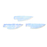 3 Small Opalite Ornamental Knife Blades  #6558    Mountain Man Knife