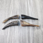 4 Small Polished Goat Horns #2048 Natural Colored
