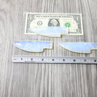 3 Small Opalite Ornamental Knife Blades  #6558    Mountain Man Knife