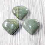 3 Aventurine Hearts Combined Weight of   318  Grams   #4558    Gemstone Hearts