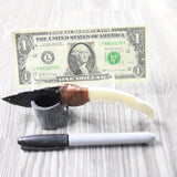 Fox Jaw Handle Obsidian Blade Ornamental Knife #1658  Mountain Man Knife