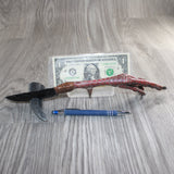 Turkey Foot Handle Obsidian Blade Ornamental Knife #26866  Mountain Man Knife
